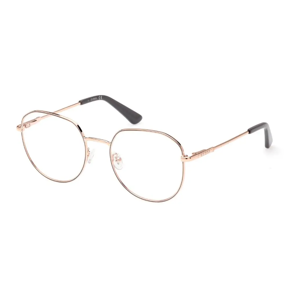 Occhiali da vista Guess GU2933 donna rose gold esagonali 028