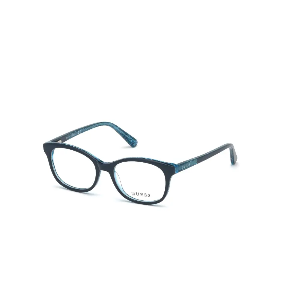 Occhiali Guess GU9181 per bambina, blu e nero con pattern speckled