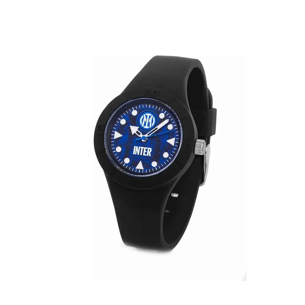 Orologio Inter FC analogico con quadrante blu e cinturino nero