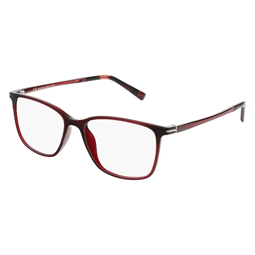 Montatura da vista donna INVU B4121B rossa e nera lucida