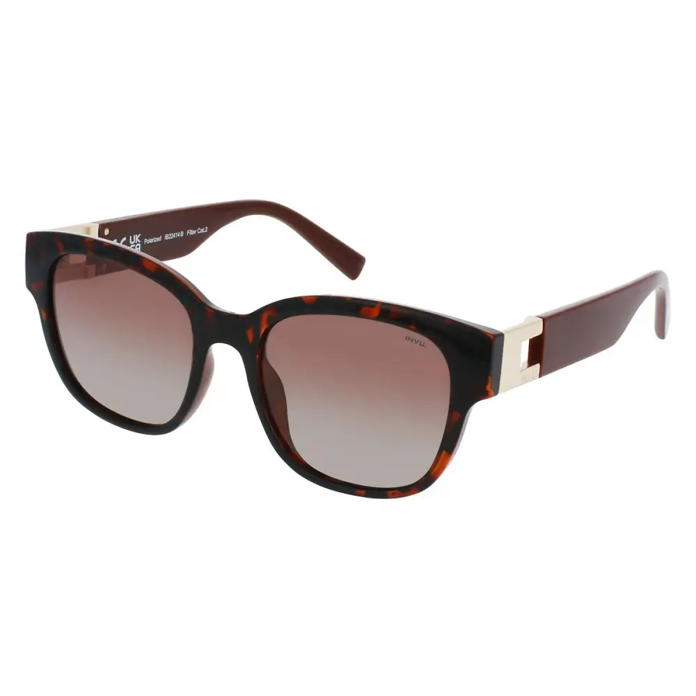 Occhiali da sole donna INVU IB22414B tartaruga oro lenti gradienti polarizzate