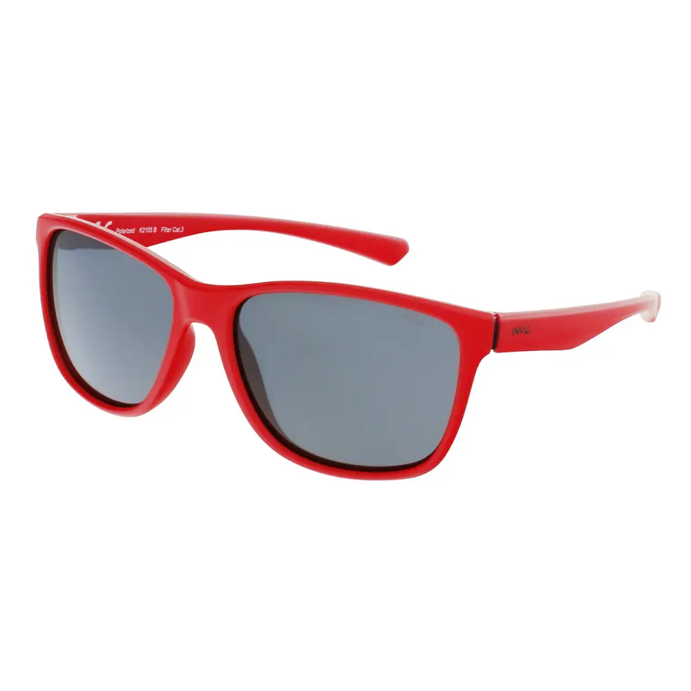 Occhiali da sole bambino unisex Invu K2200C rossi polarizzati