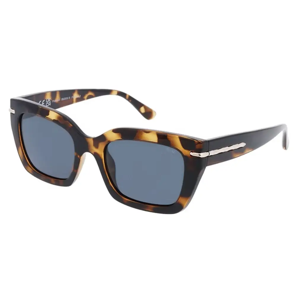 Occhiali da sole INVU donna ultra polarizzati IB22550B tartaruga con lenti blu e argento