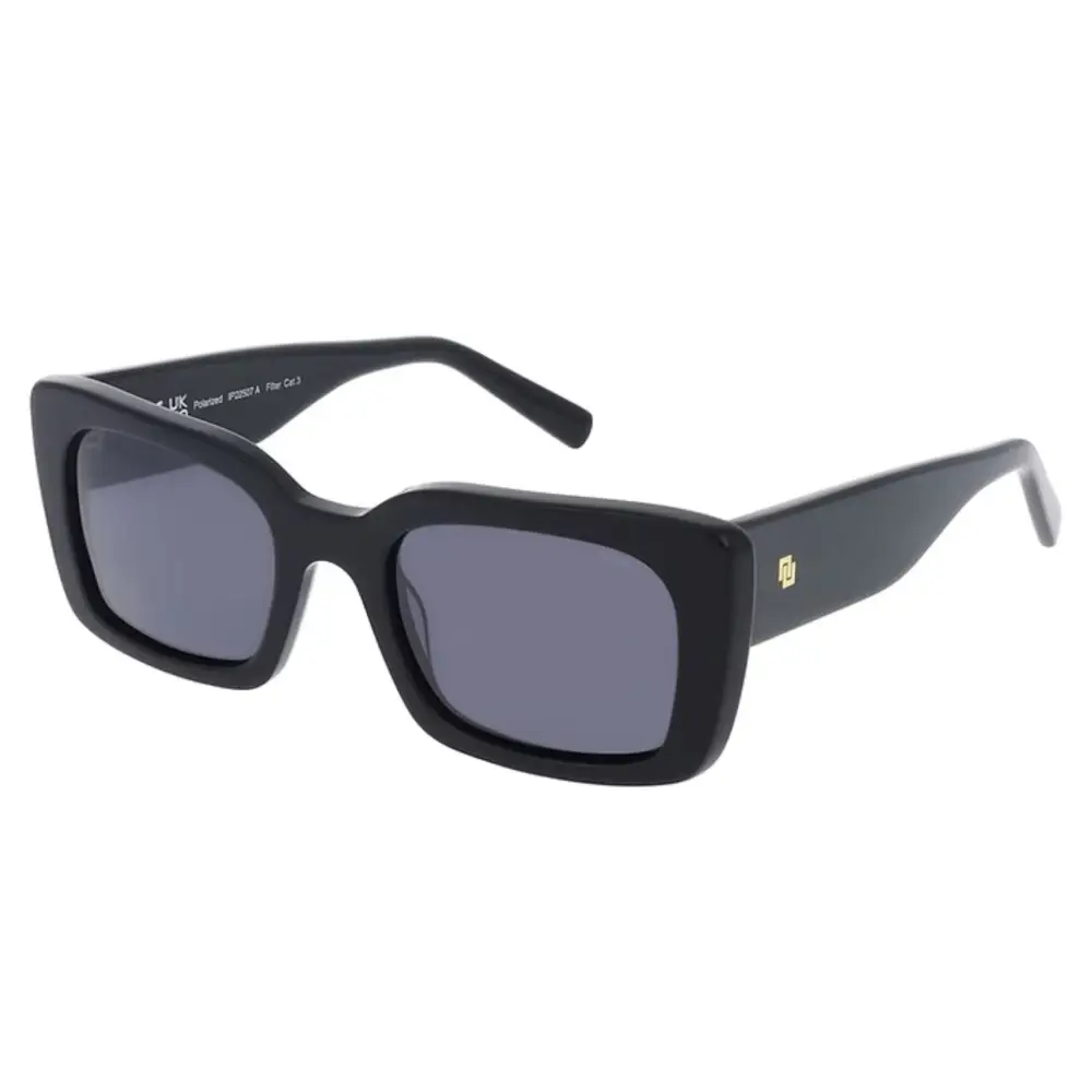 Occhiali da sole donna INVU Ultra Polarized IP22507A neri rettangolari