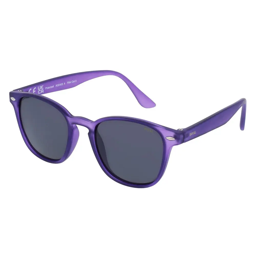 Occhiali da sole INVU viola aviator con lenti gradienti polarizzate