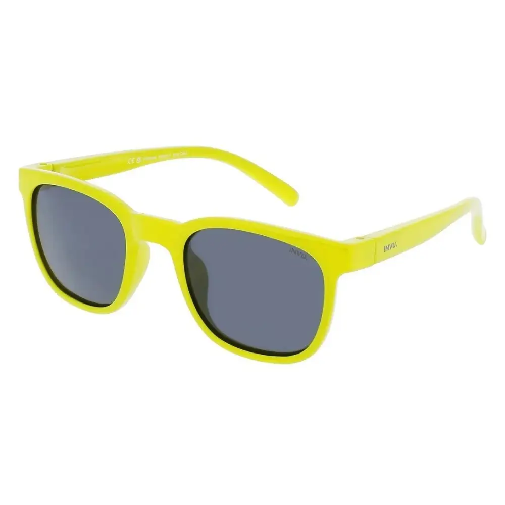 Occhiali da sole INVU unisex bambino K2303D gialli neon polarizzati