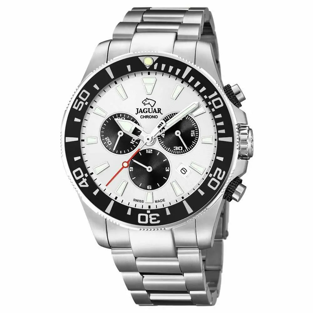 Orologio cronografo Jaguar Orologio Uomo J861/1 Swiss Made argento acciaio inox