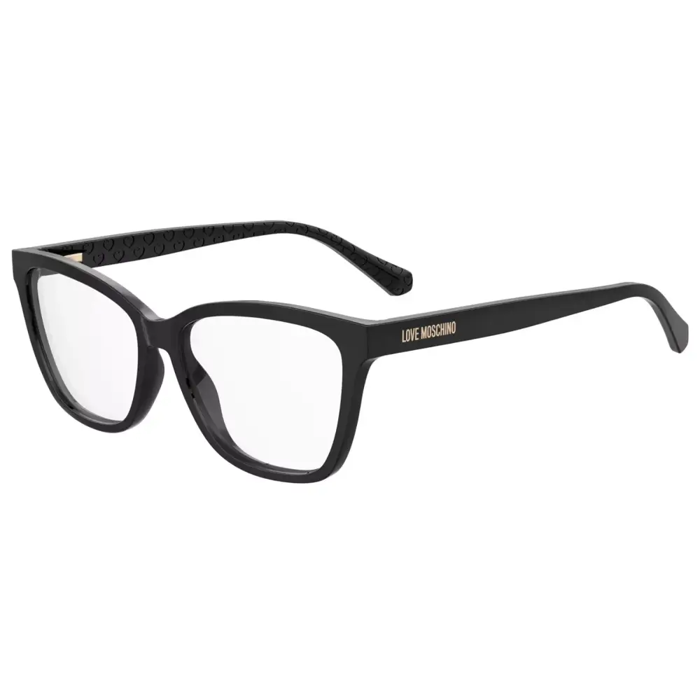 Occhiali da vista Love Moschino donna MOL645 807 cat-eye neri con lenti trasparenti