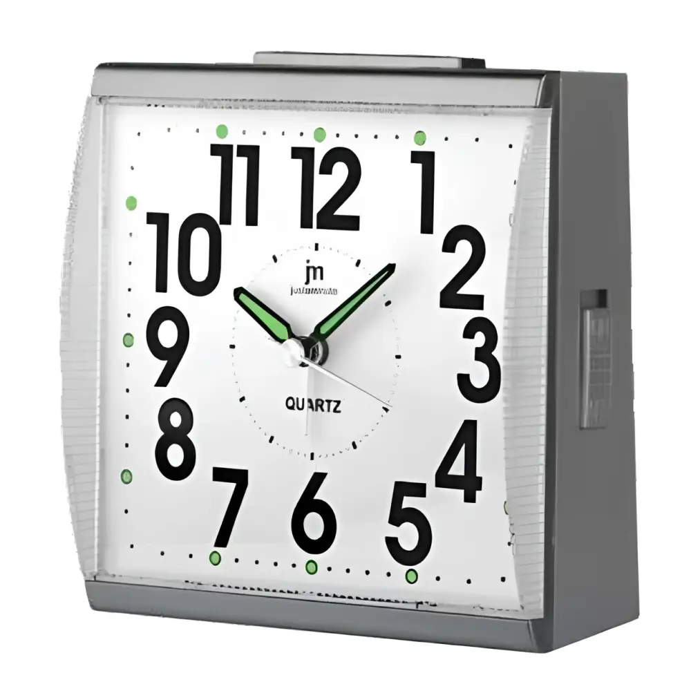 Orologio sveglia quarzo analogico Lowell JA7090G con luce snooze e suoneria