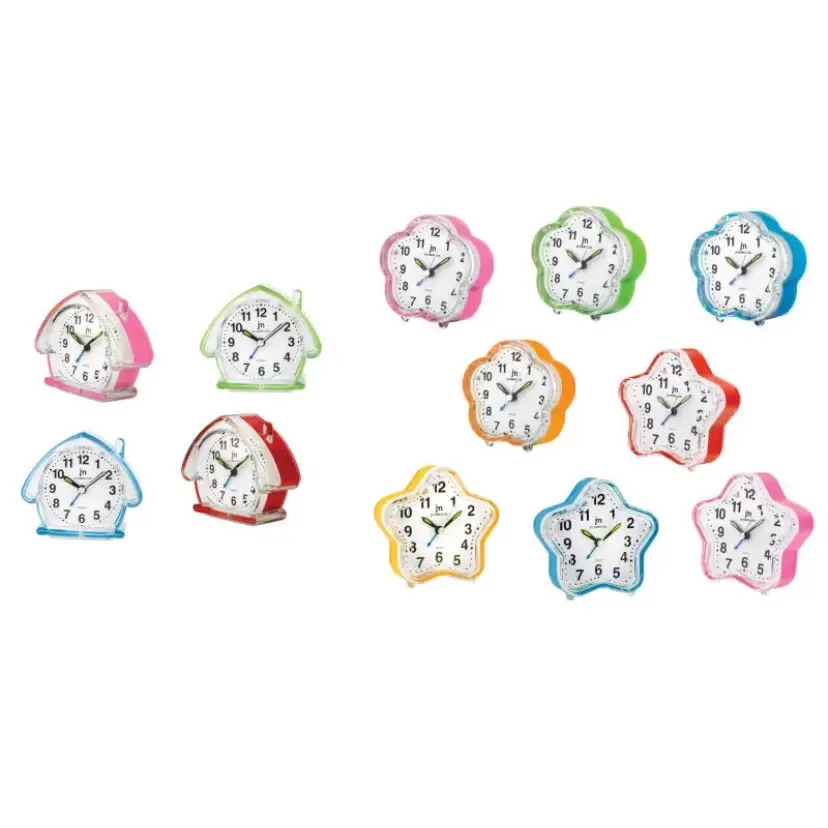 Orologio sveglia a stella Lowell JA7049SR colorato in tonalità pastello