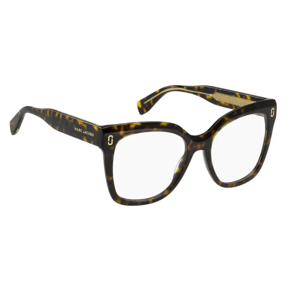 Montatura occhiali vista donna Marc Jacobs MJ1142 086, pattern tartaruga cat-eye oro