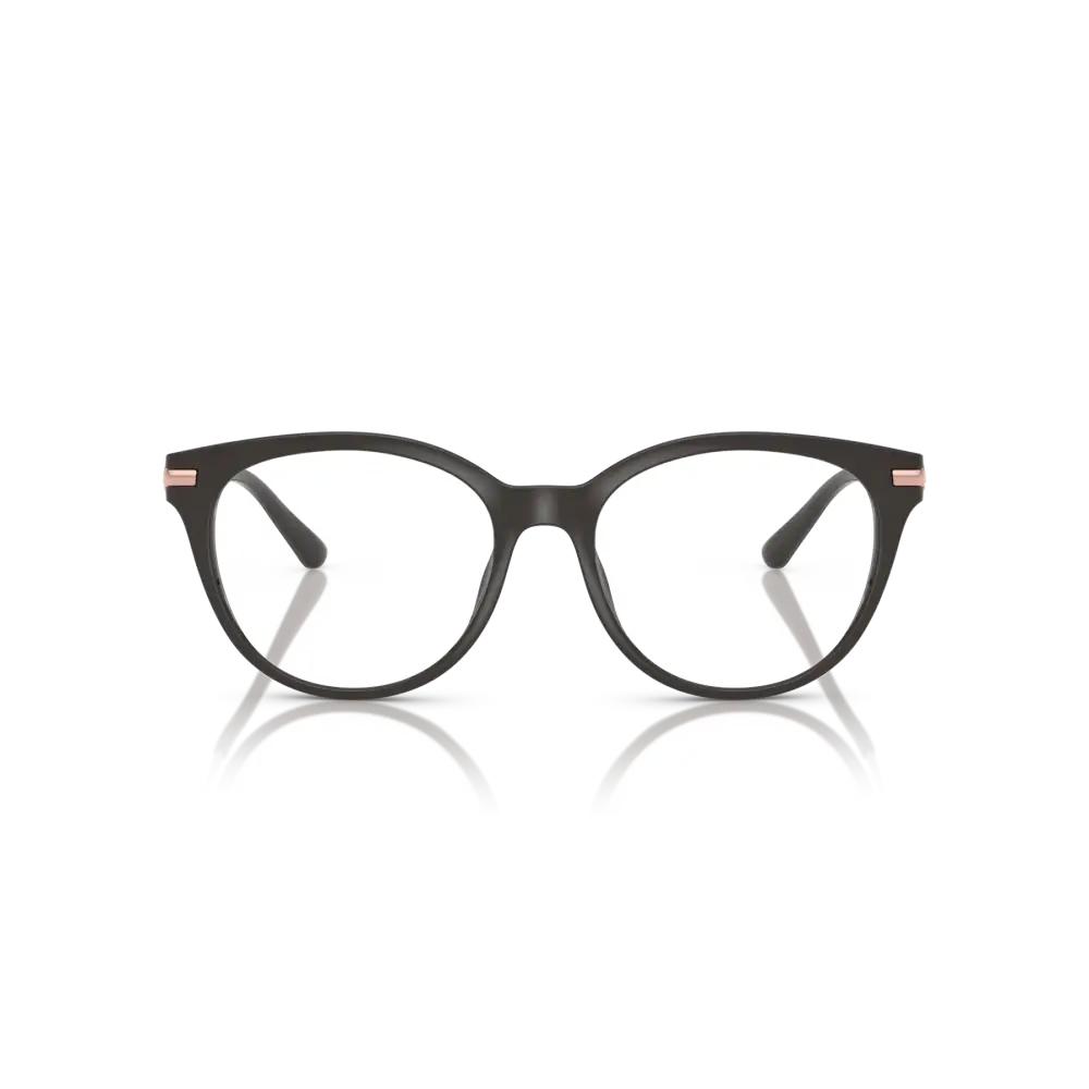 Montatura da vista Michael Kors Tortola MK4134U 4003 con occhiali cat-eye neri e punte tempie oro rosa