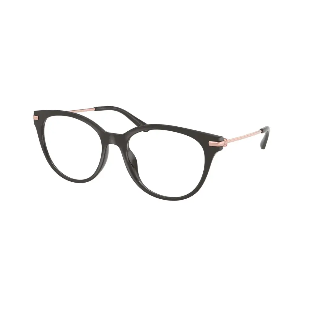 Occhiali da vista Michael Kors Tortola MK4134U in acetato nero con accenti oro rosa