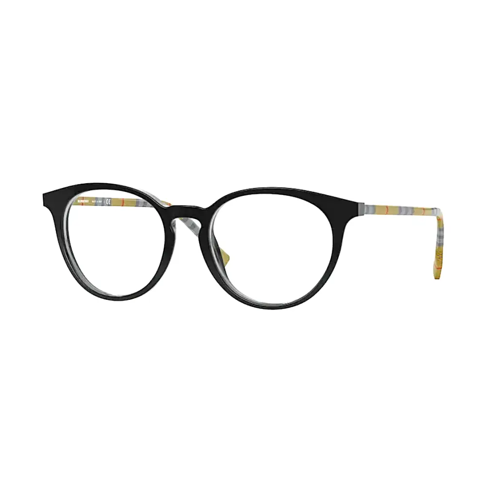 Montatura da vista Burberry 0BE2318 3853, acetato rotondo tartaruga e check