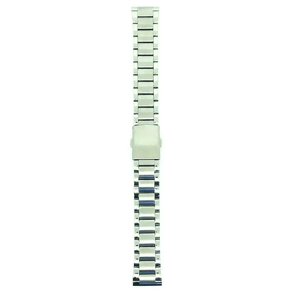 Cinturino Osiride Morellato in acciaio argento con tappo in gomma bianca