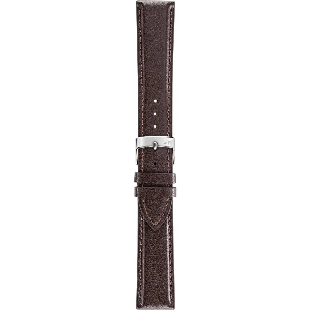 Cinturino Morellato Naxos in cuoio riciclato testa di moro, 22 mm