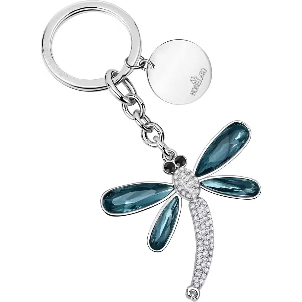 Portachiavi donna Swarovski libellula blu argento cod. SD0399