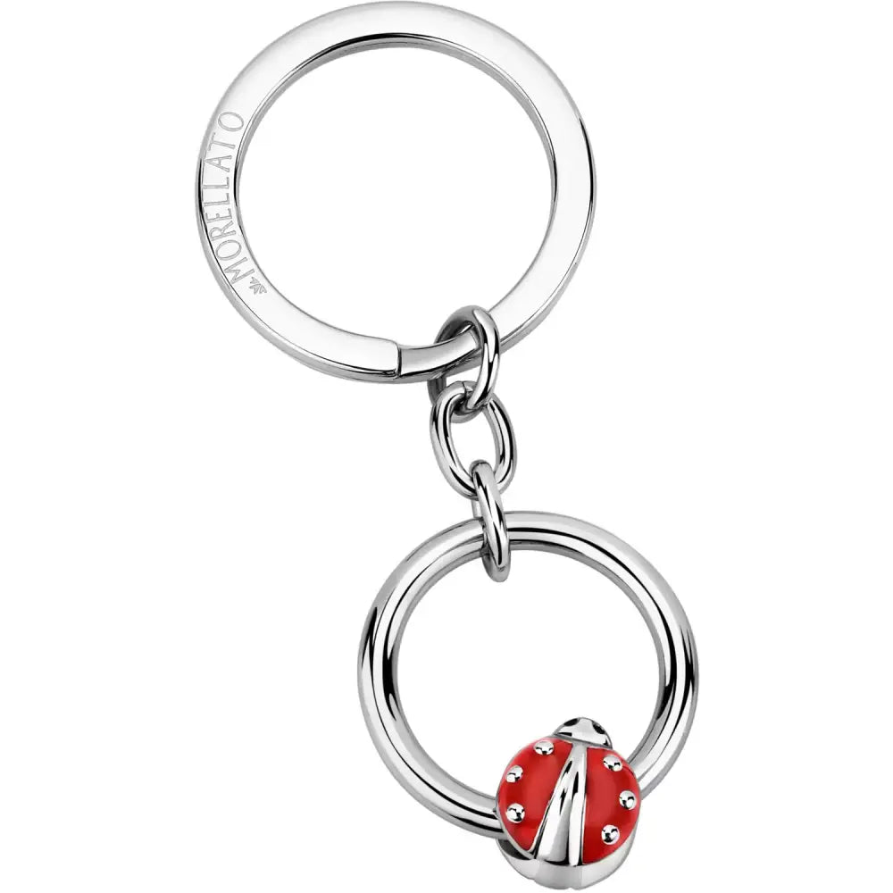Portachiavi coccinella Morellato SD7315 argento smaltato rosso nero