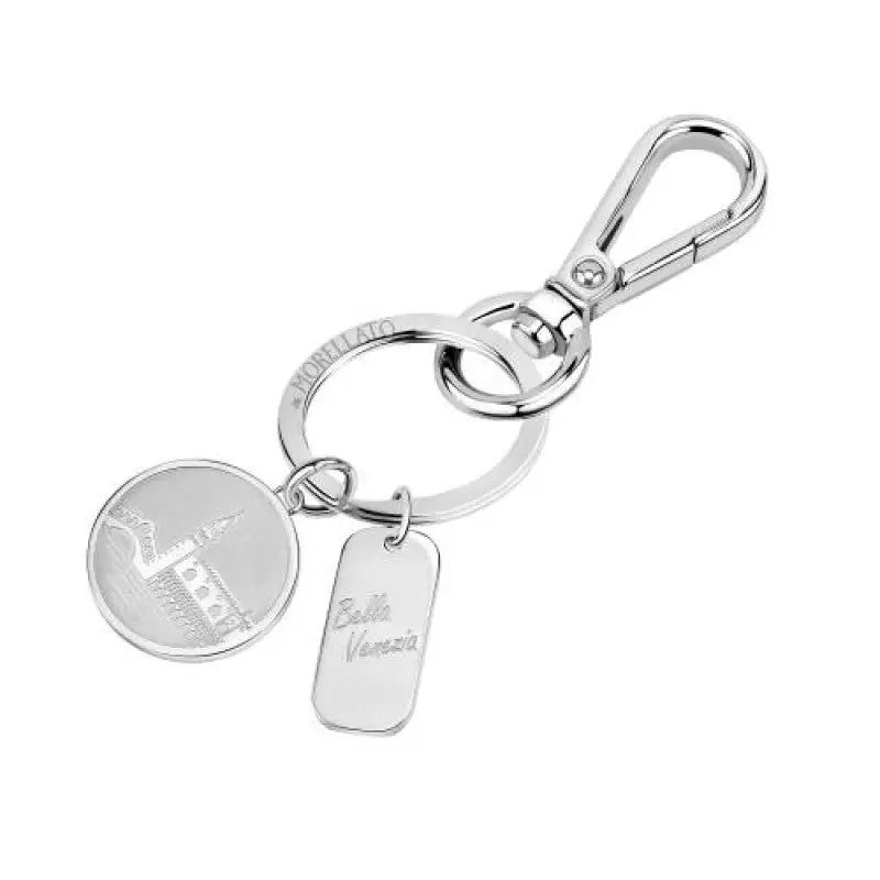 Portachiavi donna Morellato Magic Round Charms Venice SD5705 argento con charm Torre Eiffel e Belle Vue