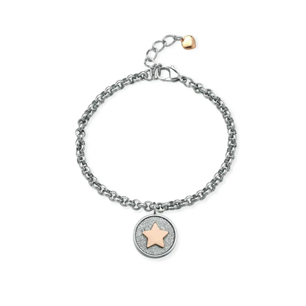 Bracciale Opsobjects OPS!GLITTER COIN con stella d’argento e accenti oro