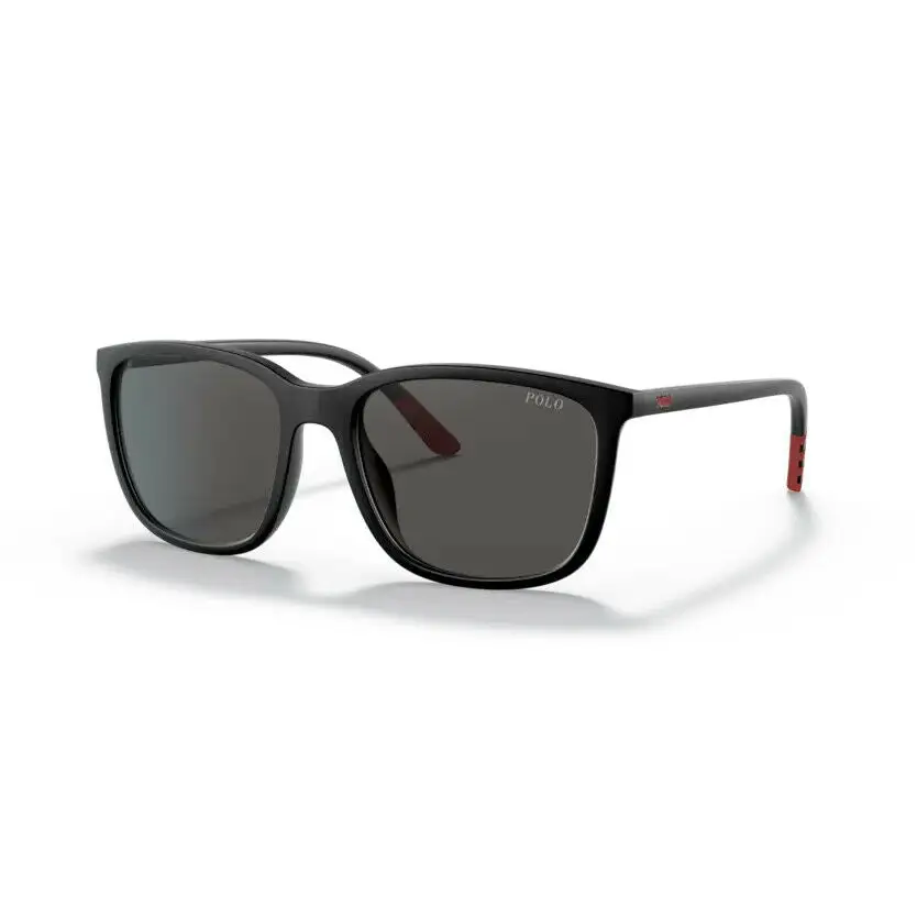 Occhiali da sole Polo Ralph Lauren PH4185U uomo, montatura nera e lenti scure