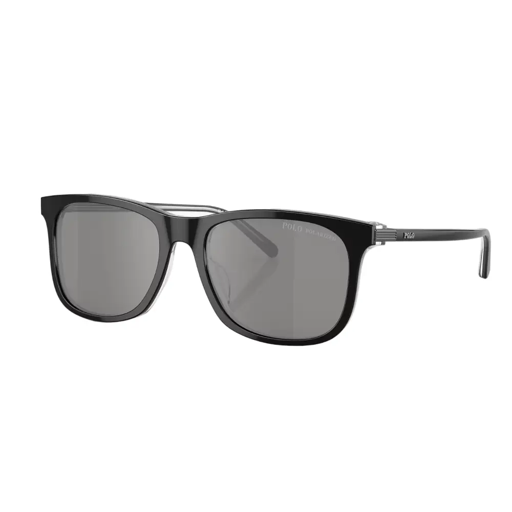 Occhiali da sole Polo Ralph Lauren PH4186U polarizzati, montatura nera quadrata