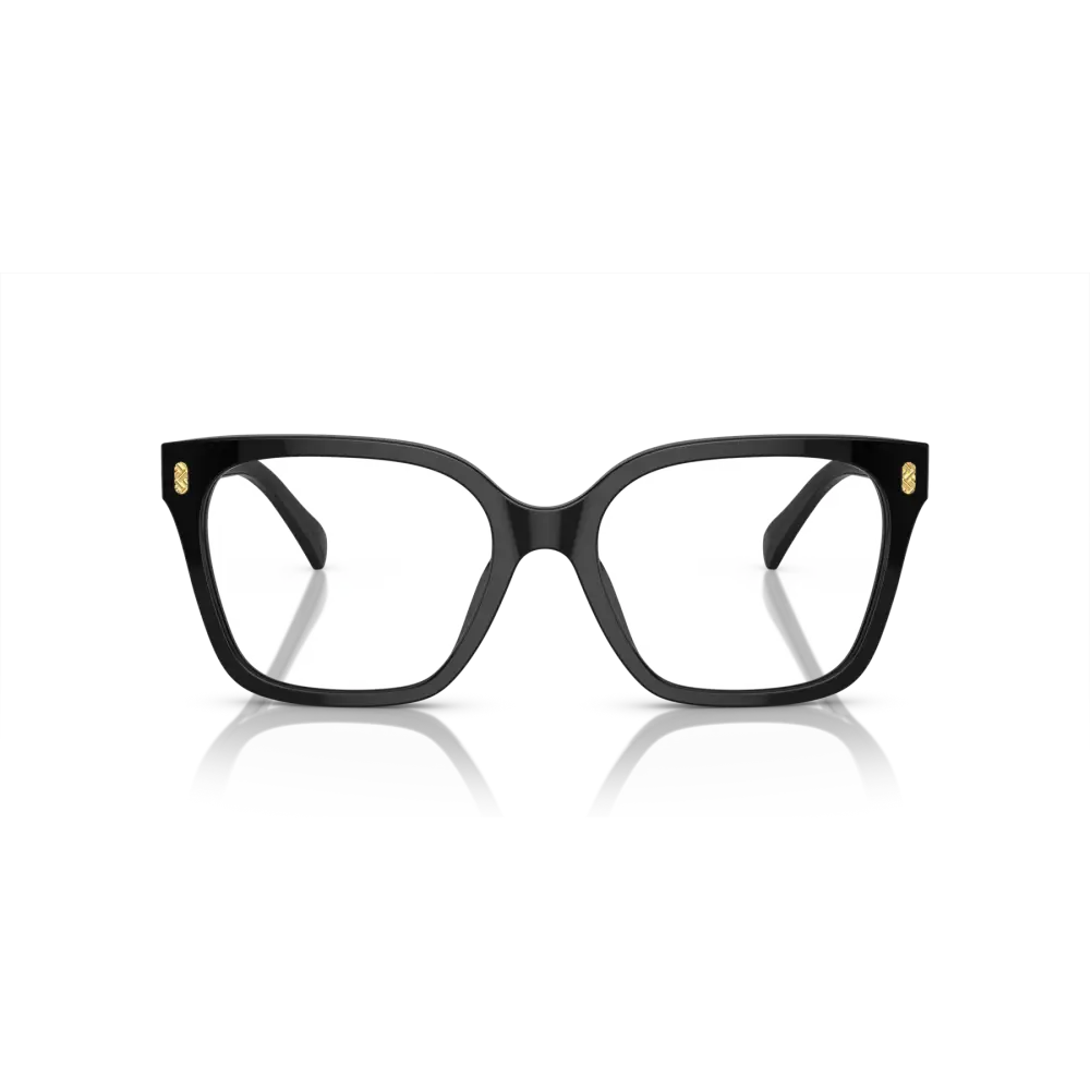 Montatura da vista Ralph by Ralph Lauren RA7158U nera con accenti dorati, calibro 55/18