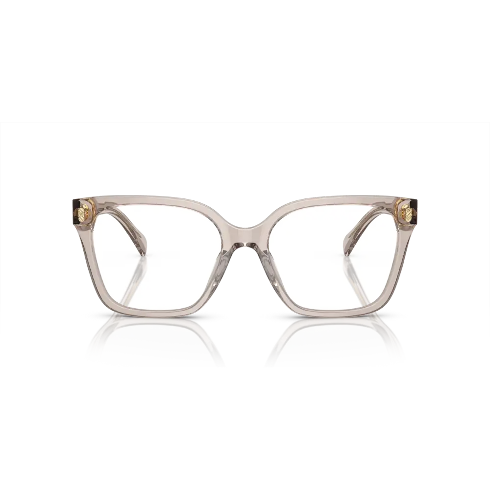 Montatura da vista Ralph Lauren RA7158U in acetato trasparente con accenti oro