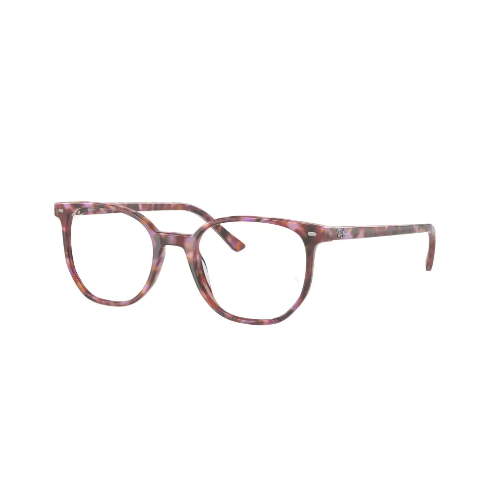 Occhiali Ray-Ban Elliot unisex rettangolari in tartaruga marrone viola