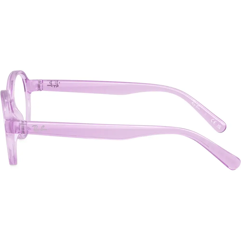 Occhiali ray ban junior montatura da vista bambina rb1905 calibro 42/15 in plastica traslucida lavanda dal design moderno