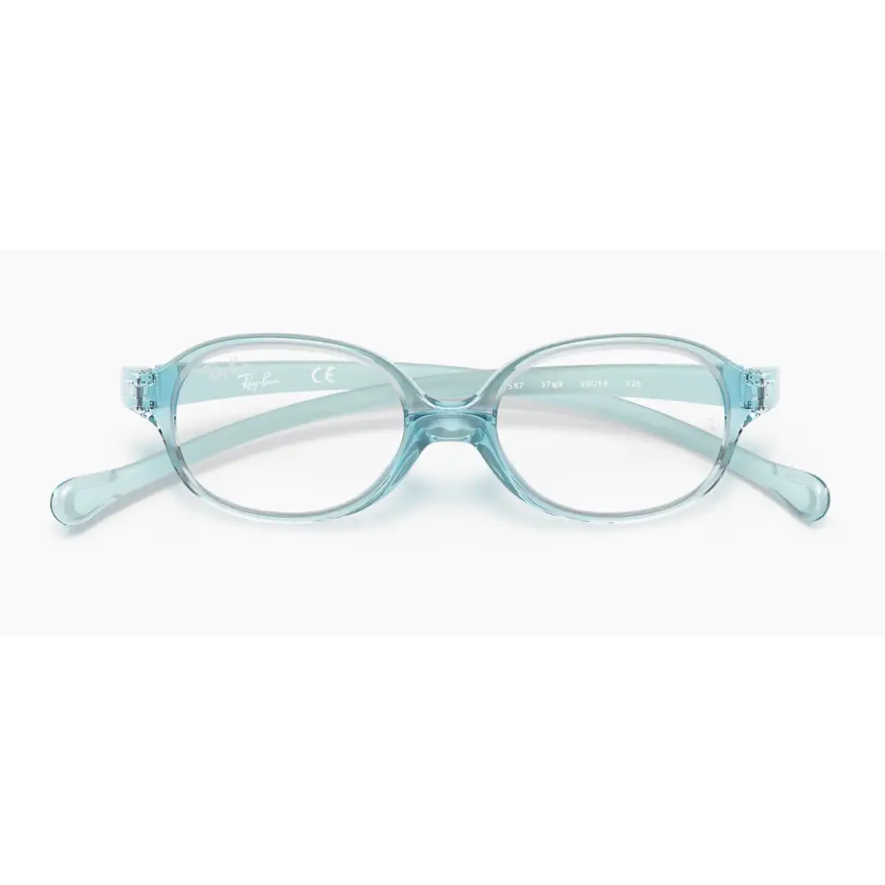 Occhiali Ray-Ban Junior RB1587 3769 azzurri trasparenti tondi 41/14