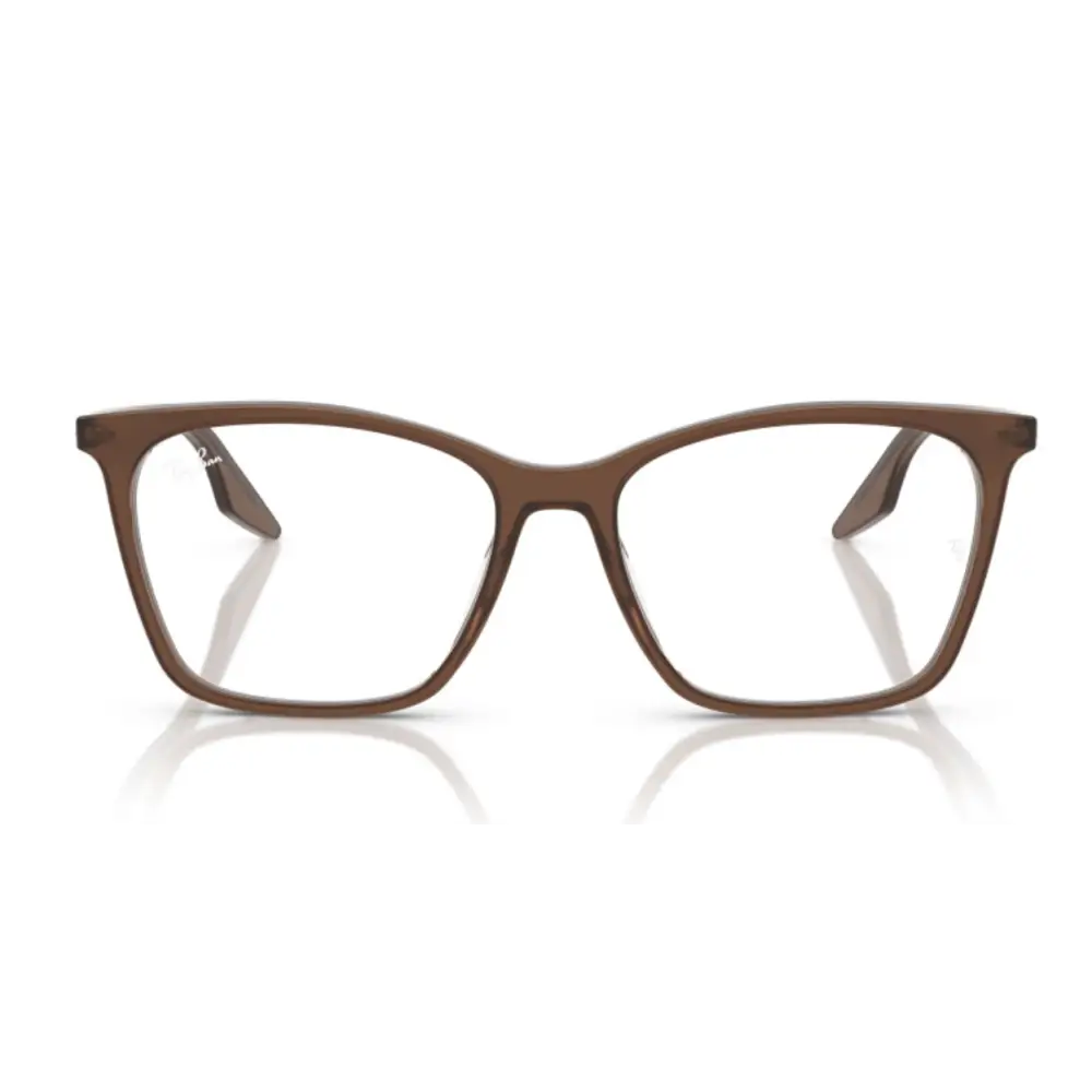 Montatura da vista donna Ray-Ban RB5422 rettangolare marrone moderna