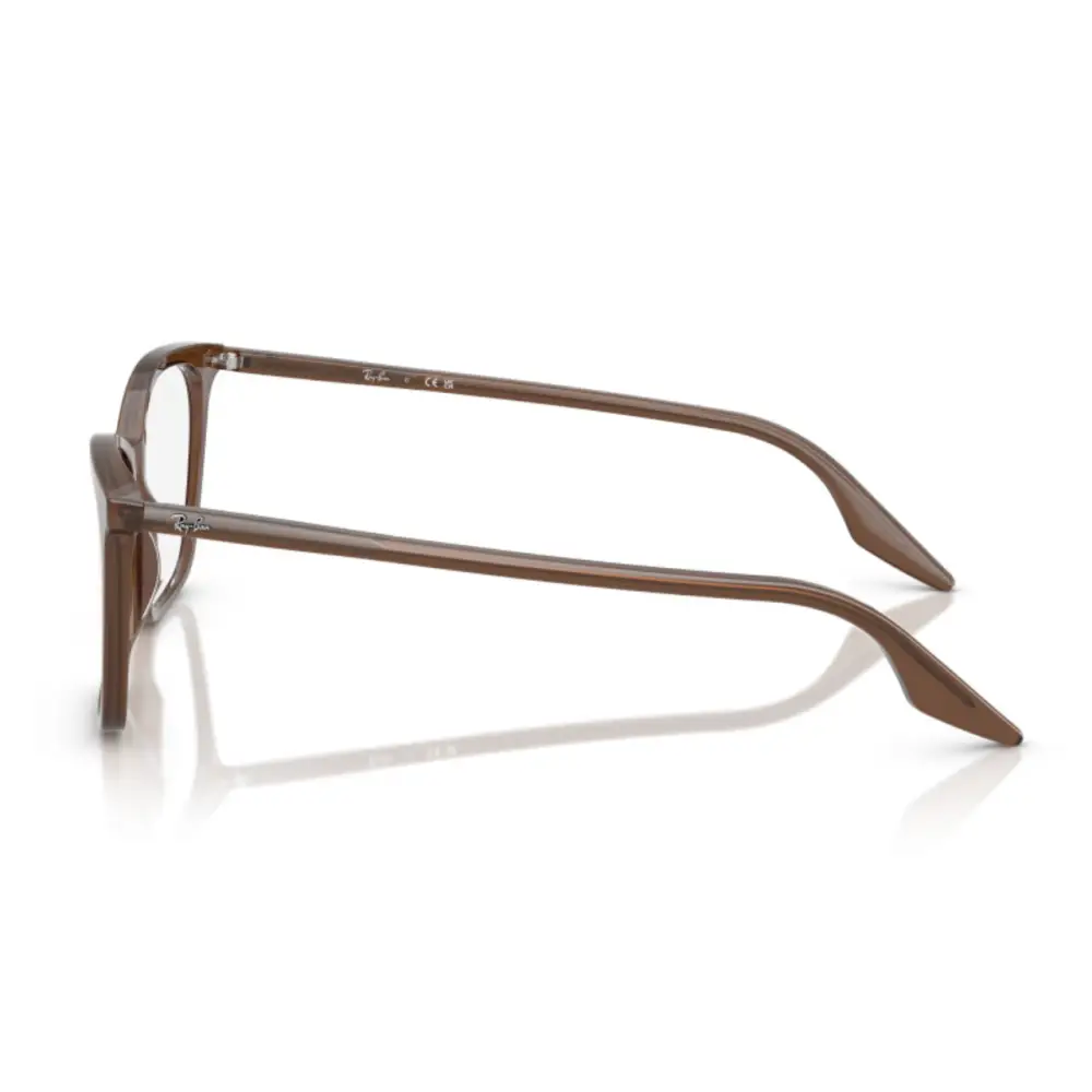 Montatura da vista donna Ray-Ban RB5422 rettangolare marrone moderna
