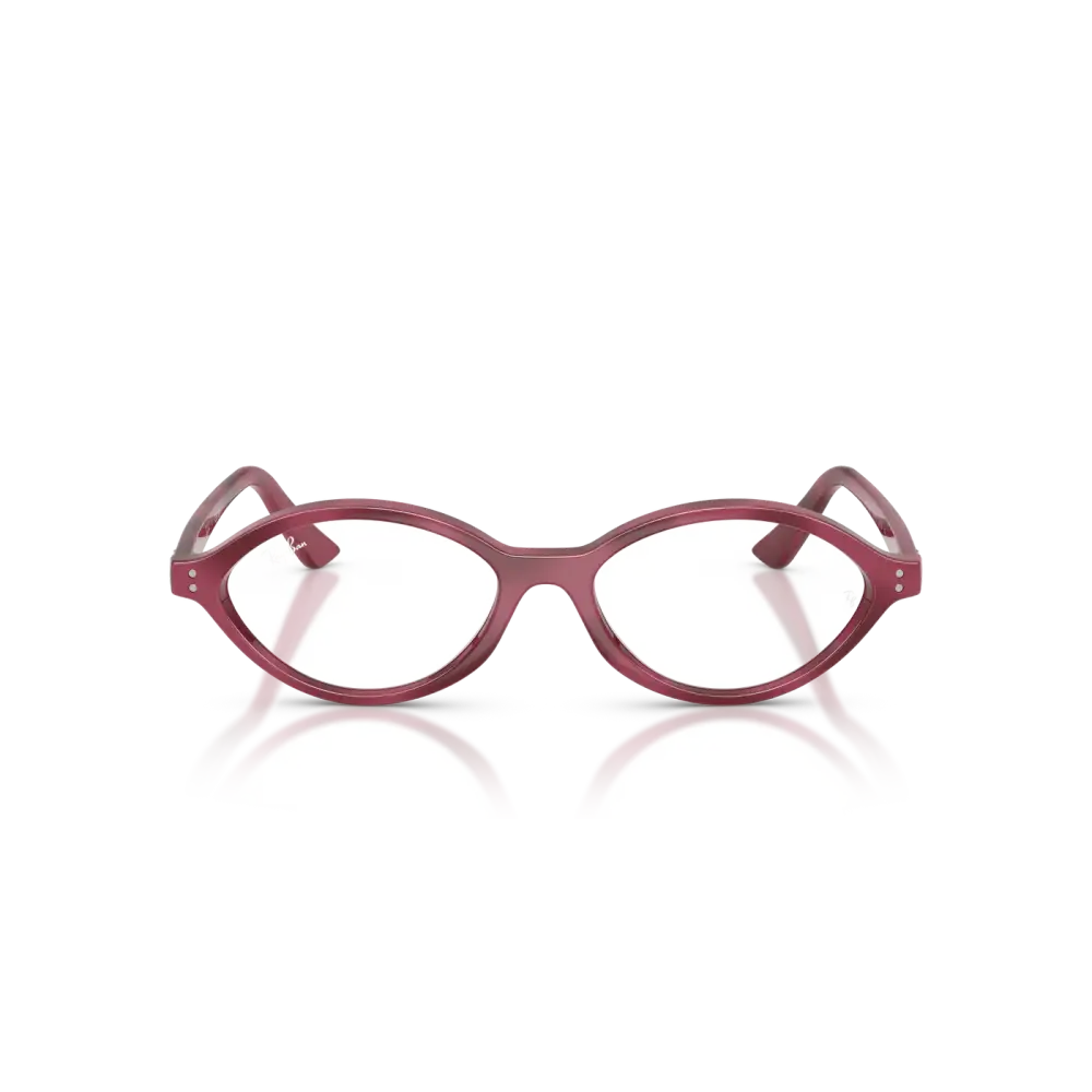 Ray ban montatura da vista donna rb7265 colore 8492 occhiali cat-eye rosa con design moderno e lenti trasparenti