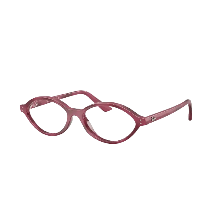 Ray ban montatura da vista donna rb7265 colore 8492 occhiali rosa cat-eye con finitura lucida e montatura classica