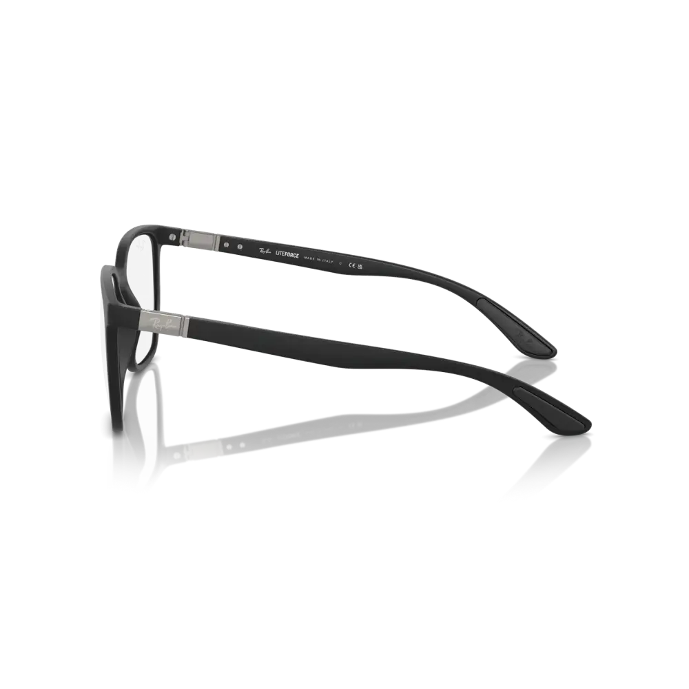 Occhiali da vista Ray-Ban LightFORCE unisex RB7235 neri con montatura moderna opaca
