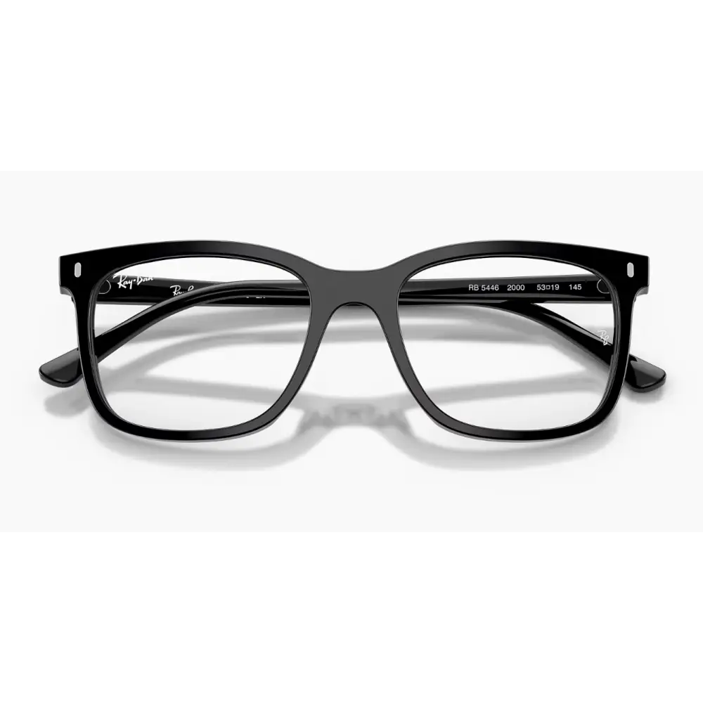 Ray-Ban RB5446 unisex 2000 53/19 occhiali neri rettangolari moderni