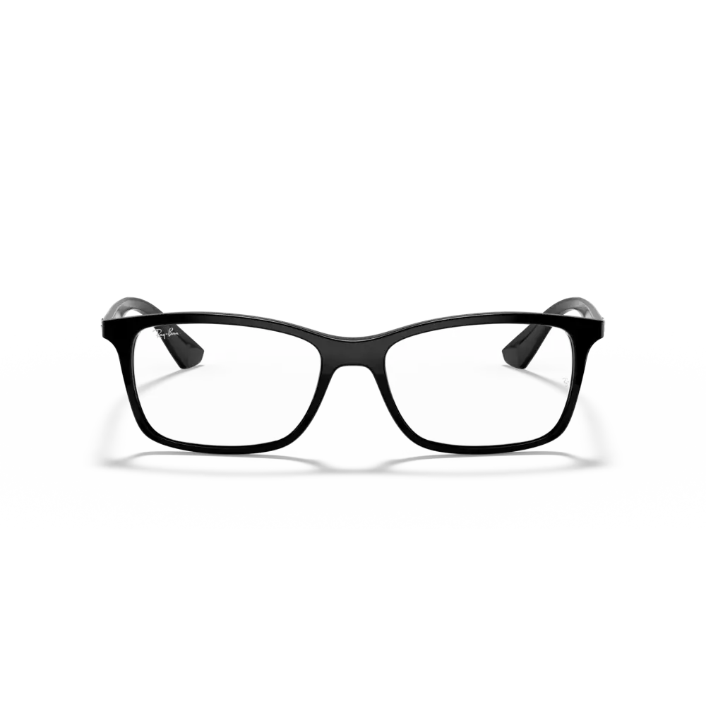 Occhiali Ray-Ban RB7047 unisex montatura nera rettangolare moderna