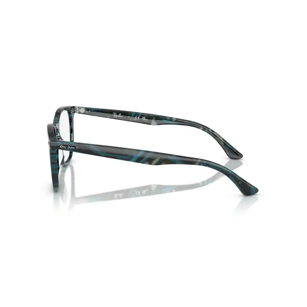 Ray-Ban RB7159 8394 montatura da vista unisex verde nero marmo