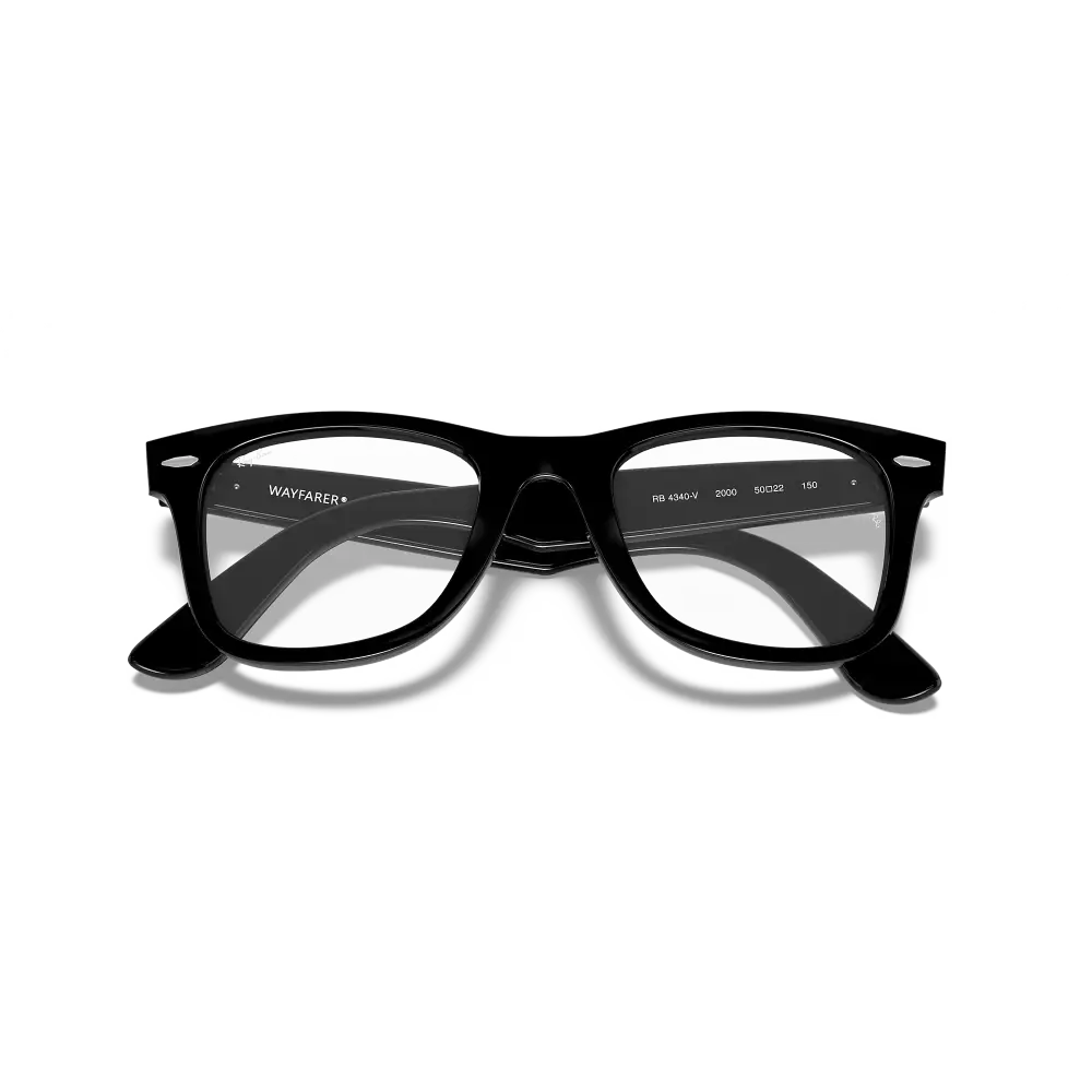 Occhiali Ray-Ban Wayfarer Ease RB4340V 2000 neri 50/22 montatura unisex
