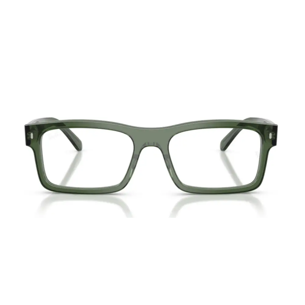 Montatura da vista Ray-Ban RB5435 uomo verde oliva rettangolare
