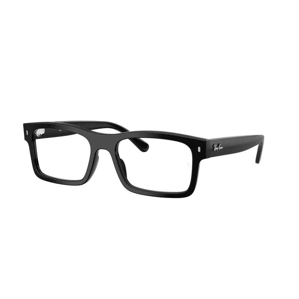 Montatura Ray-Ban RB5435 rettangolare nera opaca per uomo