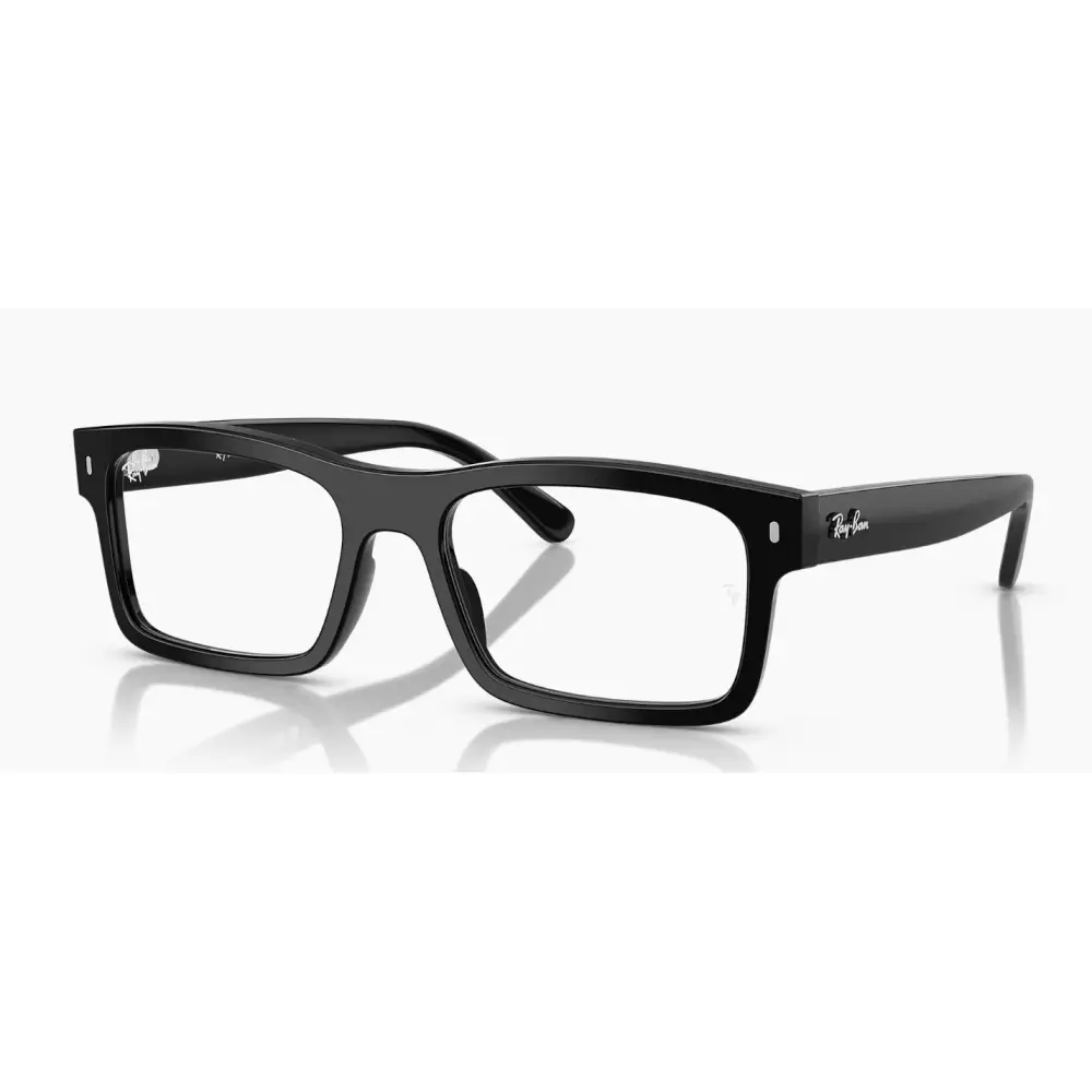 Montatura da vista Ray-Ban RB5435 uomo nera rettangolare moderna