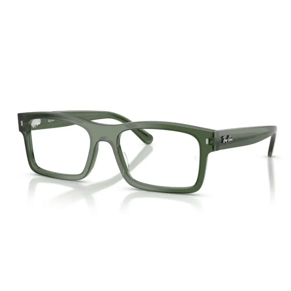 Ray-Ban RB5435 montatura da vista uomo verde oliva rettangolare moderna