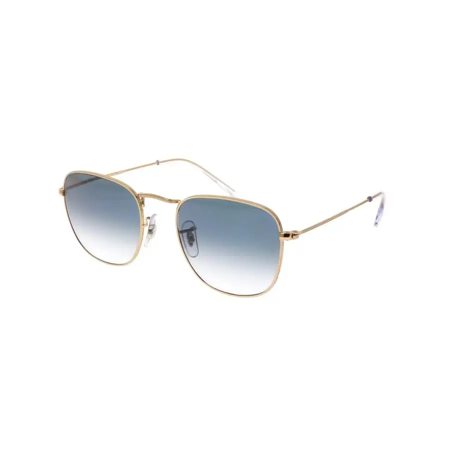 Occhiali da sole Ray-Ban Frank unisex RB3857 oro aviator con lenti blu gradient