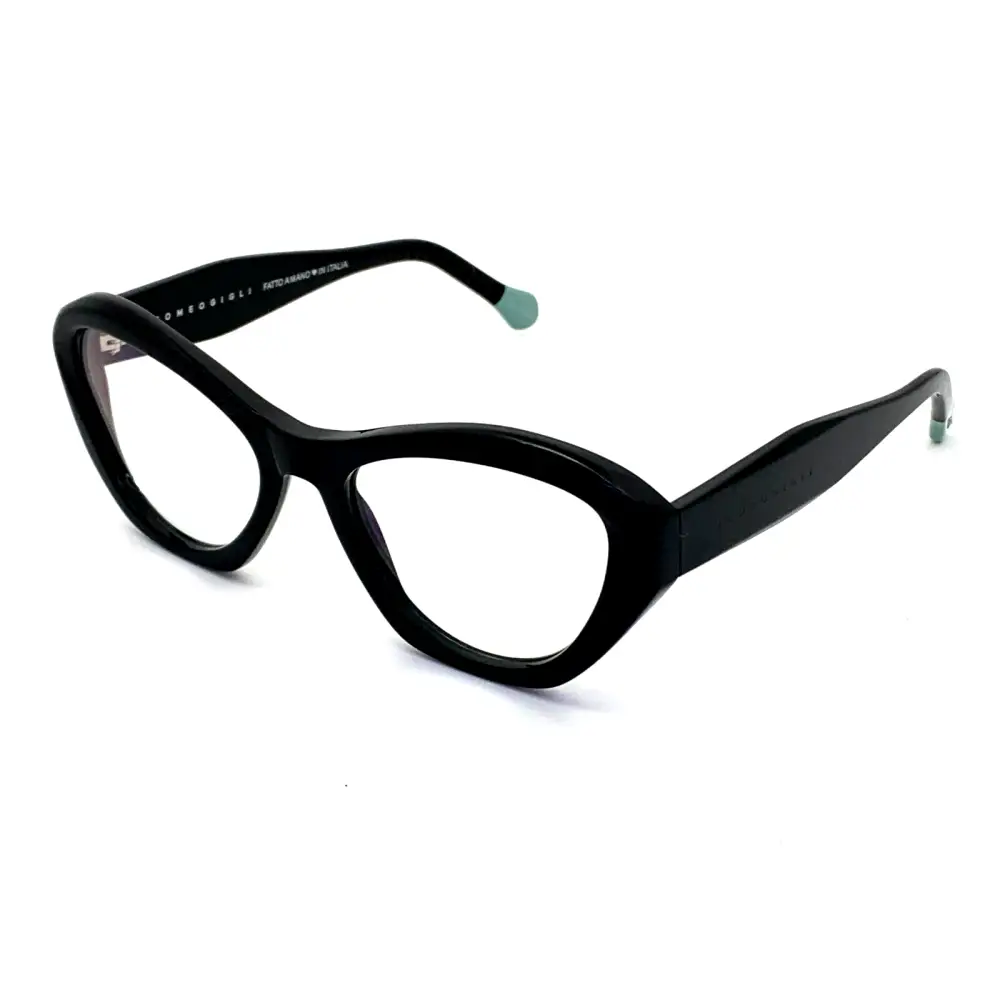 Occhiali da vista donna Romeo Gigli RGV.105D-PP neri con accenti verdi