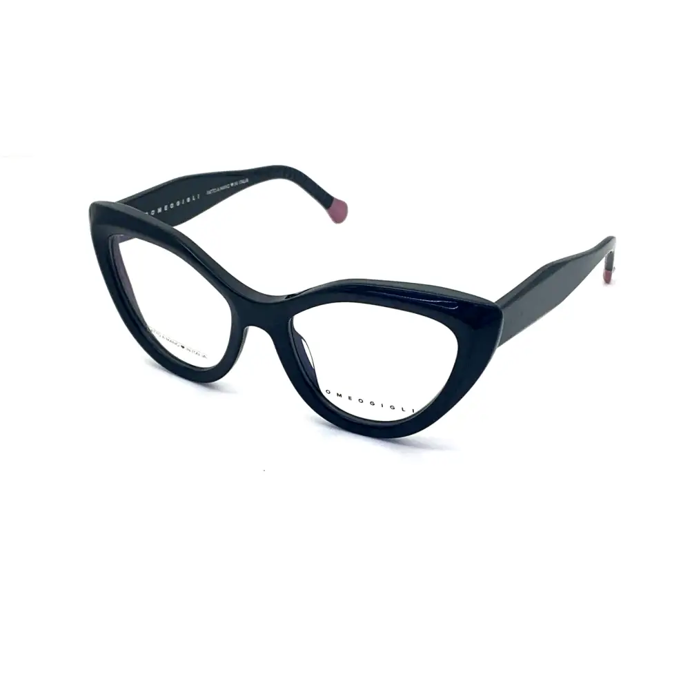 Montatura da vista donna Romeo Gigli RGV.110D-PP nera con accenti rosa, calibro 53