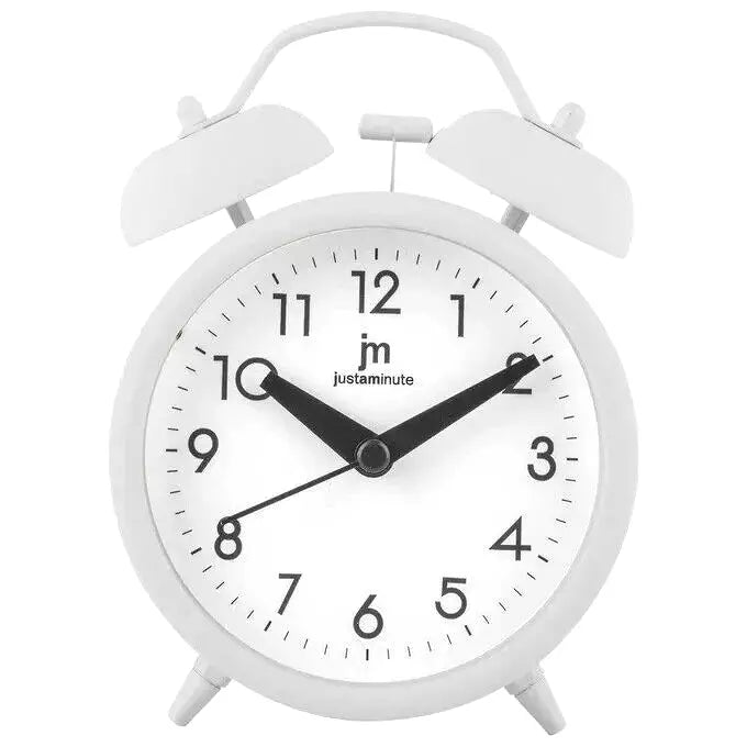 JUSTAMINUTE SVEGLIA ANALOGICA CON LUCE E SUONERIA A CAMPANA JA7099B