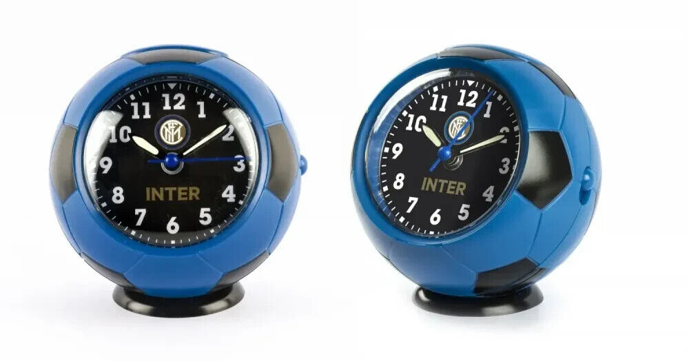 INTER SVEGLIA ANALOGICA CON LUCE SNOOZE E MOVIMENTO SILENZIOSO JA7082IN2