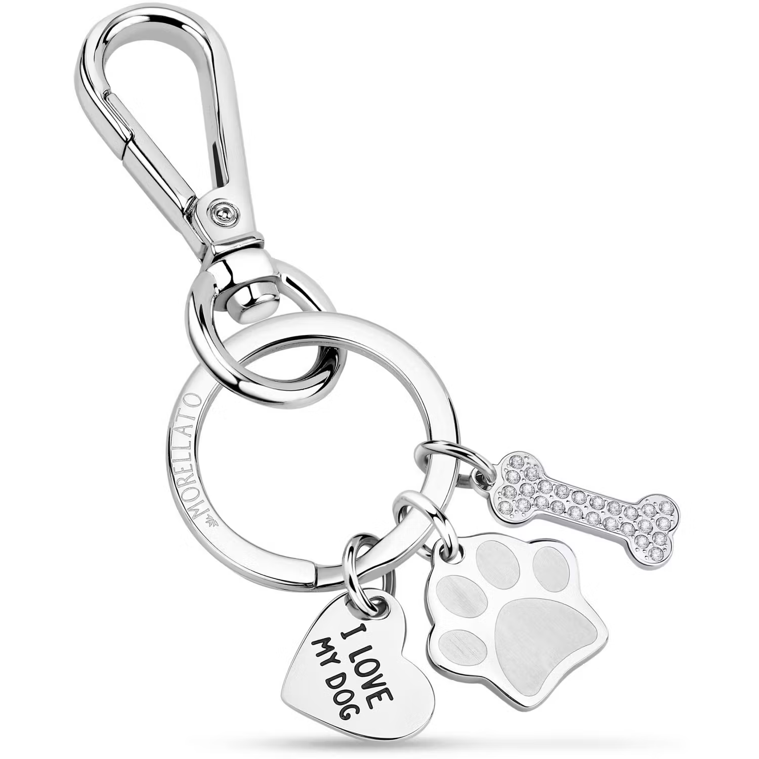 Morellato Portachiavi Donna Morellato Gioielli Forever SD0611 Cane I Love Dog